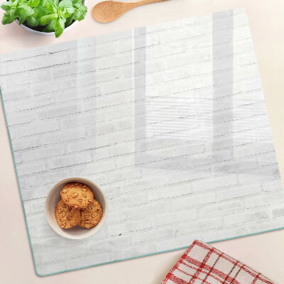 Krájecí prkénko skleněné Cihlová zeď v minimalistickém stylu