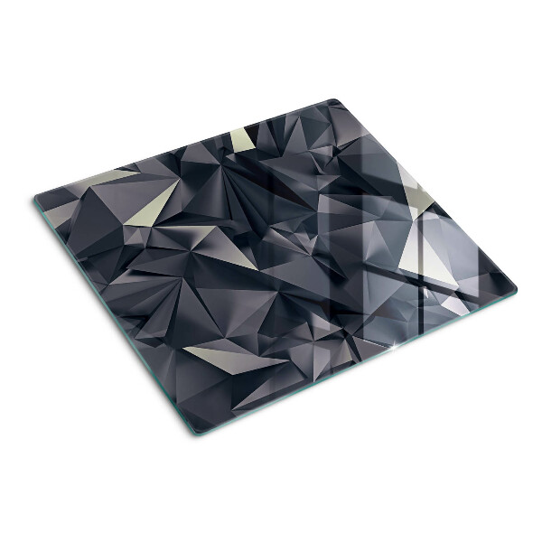 Skleněná krájecí deska Geometrie v odstínech šedé