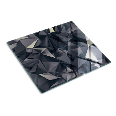 Skleněná krájecí deska Geometrie v odstínech šedé
