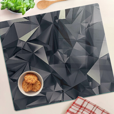 Skleněná krájecí deska Geometrie v odstínech šedé