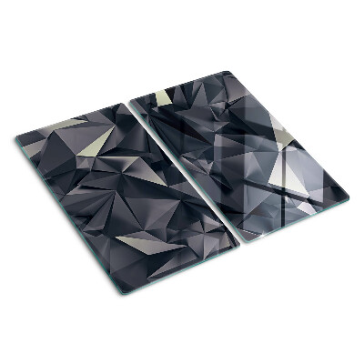 Skleněná krájecí deska Geometrie v odstínech šedé