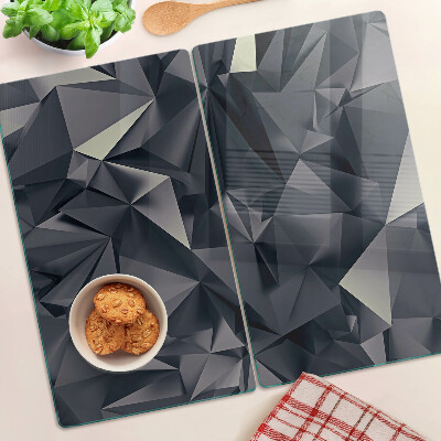 Skleněná krájecí deska Geometrie v odstínech šedé