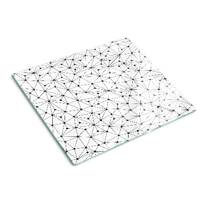 Krájecí prkénko skleněné Geometrie mřížky