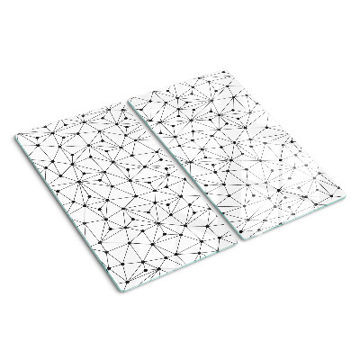 Krájecí prkénko skleněné Geometrie mřížky