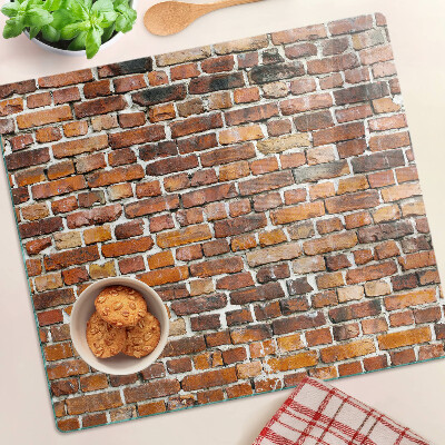 Skleněná krájecí deska Cihlová zeď