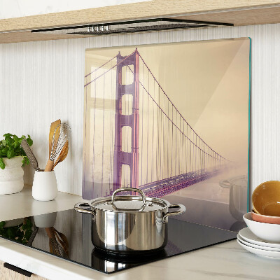 Skleněná krájecí deska Starožitný most Golden Gate
