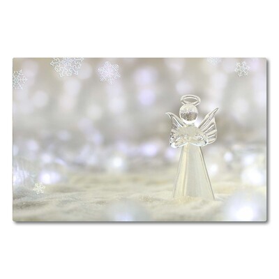 Skleněná krájecí deska Čerstvý skleněný andělský ornament