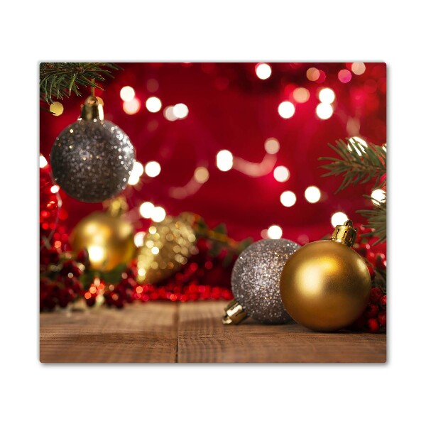 Skleněná krájecí deska Vánoční stromeček ozdoby na vánoční ozdoby
