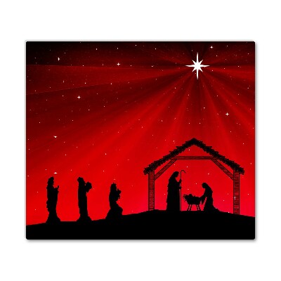 Skleněná krájecí deska Hvězda vánočních svátků
