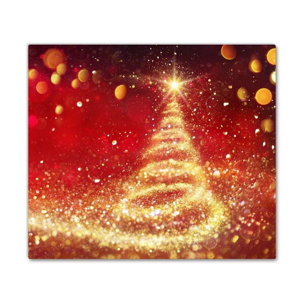 Skleněná krájecí deska Abstraktní vánoční stromeček Vánoce zima