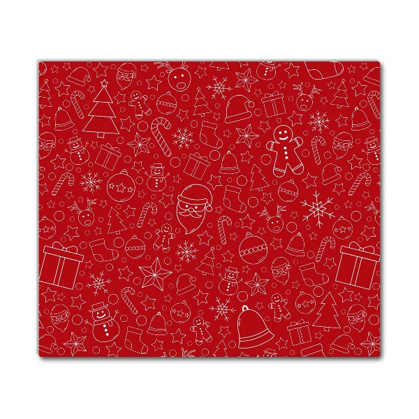 Skleněná krájecí deska Vánoční ozdoby zimní dekorace
