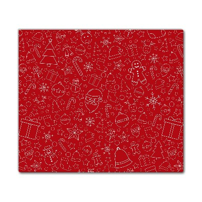 Skleněná krájecí deska Vánoční ozdoby zimní dekorace