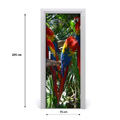 Samolepící fototapeta na dveře Papoušek ara