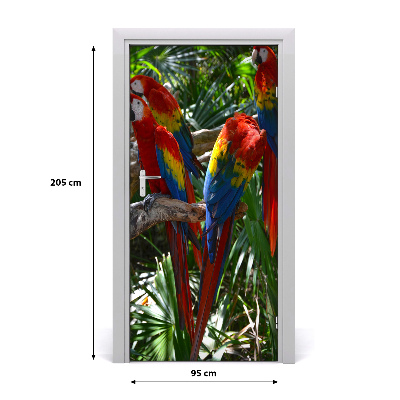 Samolepící fototapeta na dveře Papoušek ara