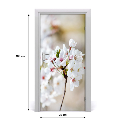 Samolepící fototapeta na dveře Květiny višně