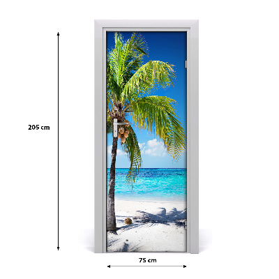 Fototapeta na dveře samolepící tripická pláž