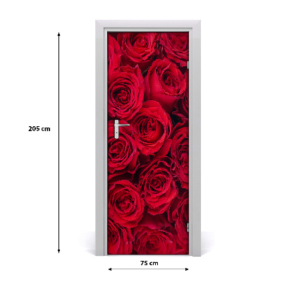 Samolepící fototapeta na dveře Červená růže