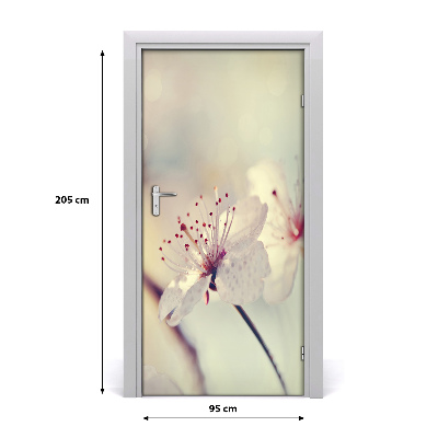 Samolepící fototapeta na dveře Květiny višně