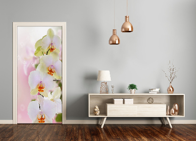 Samolepící fototapeta na dveře Bílá orchidej
