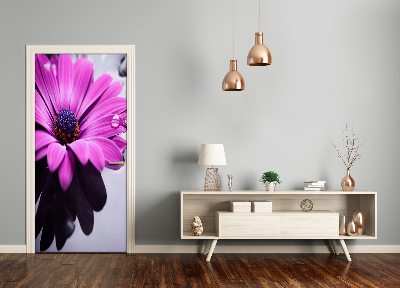 Samolepící fototapeta na dveře Růžová gerbera