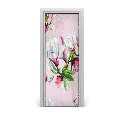 Samolepící fototapeta na dveře magnolie
