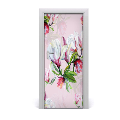 Samolepící fototapeta na dveře magnolie