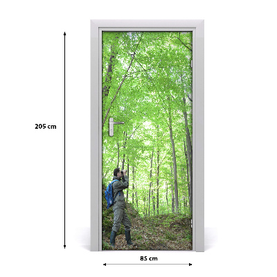 Fototapeta na dveře lidé ornitolog