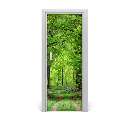 Fototapeta na dveře samolepící zelený les