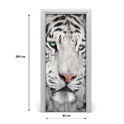 Samolepící fototapeta na dveře Bílý tygr