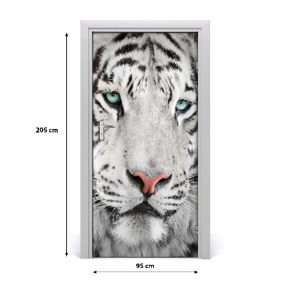Samolepící fototapeta na dveře Bílý tygr