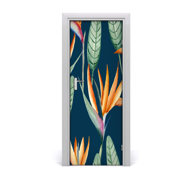 Samolepící fototapeta na dveře Strelitzia reginae