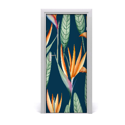 Samolepící fototapeta na dveře Strelitzia reginae