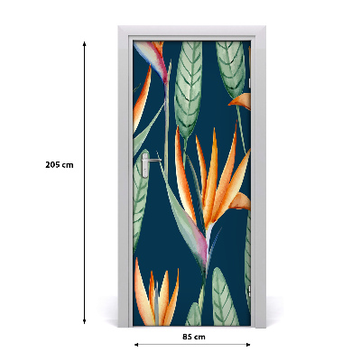 Samolepící fototapeta na dveře Strelitzia reginae
