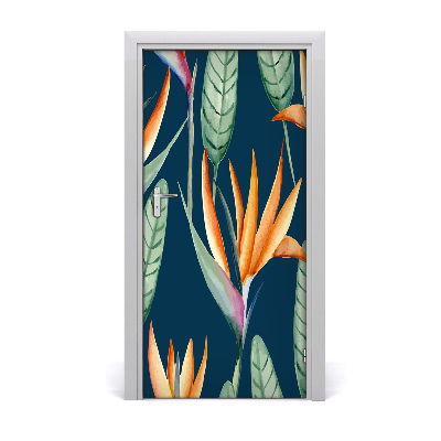 Samolepící fototapeta na dveře Strelitzia reginae