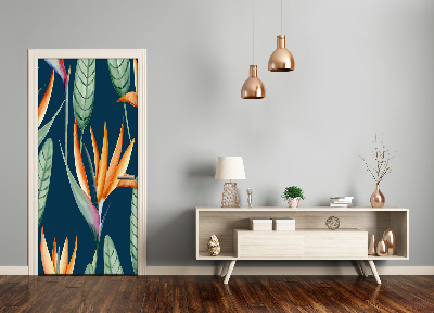 Samolepící fototapeta na dveře Strelitzia reginae