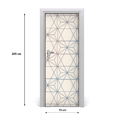 Fototapeta na dveře geometrické pozadí