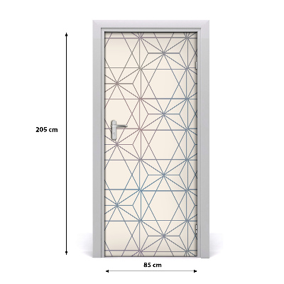 Fototapeta na dveře geometrické pozadí