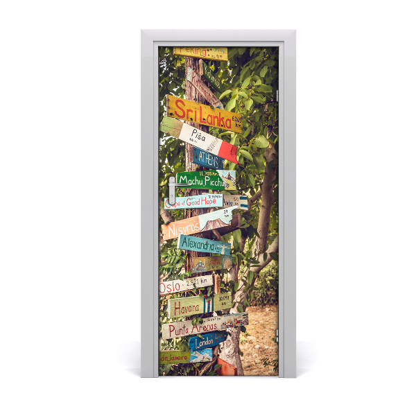 Fototapeta na dveře znak