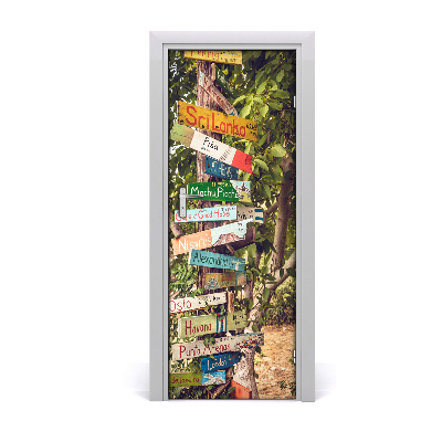 Fototapeta na dveře znak