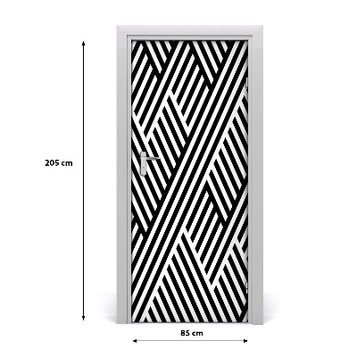 Fototapeta na dveře geometrické pozadí
