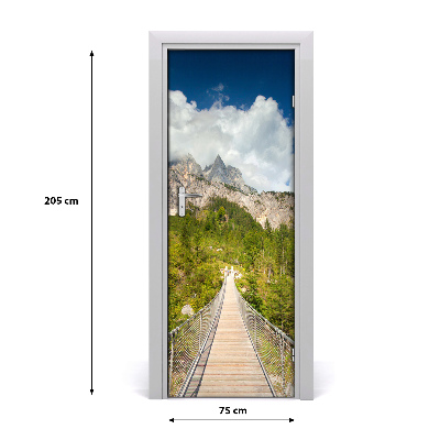 Fototapeta na dveře samolepící visací most