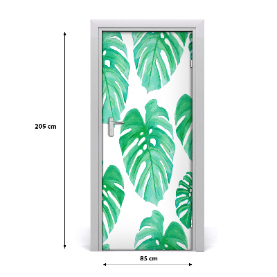 Samolepící fototapeta na dveře Monstera