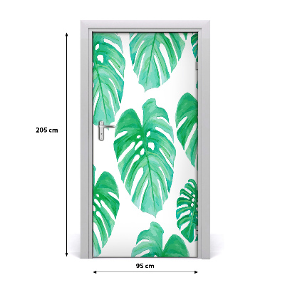 Samolepící fototapeta na dveře Monstera