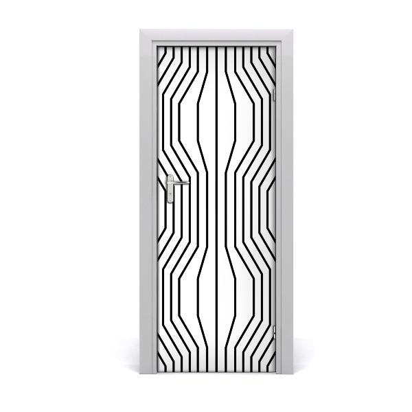 Fototapeta na dveře geometrické linie