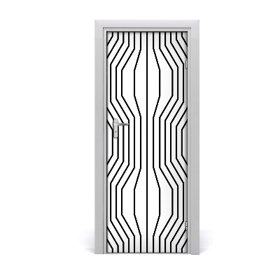 Fototapeta na dveře geometrické linie