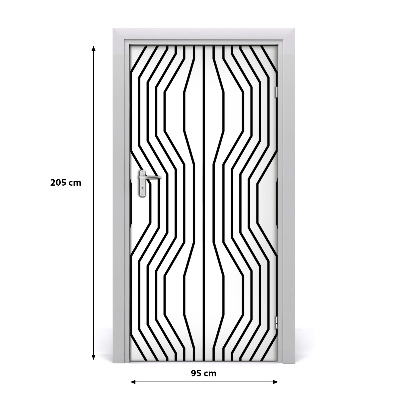 Fototapeta na dveře geometrické linie