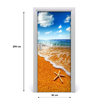Fototapeta dveře samolepící hvězdice na pláži