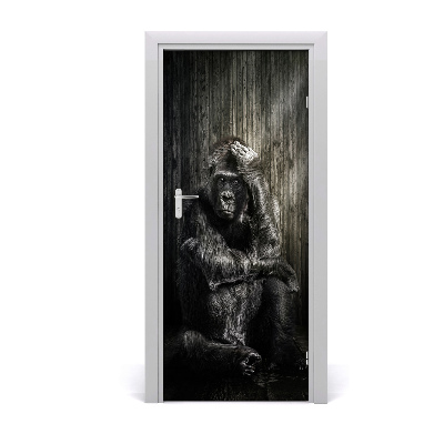 Samolepící fototapeta na dveře Gorila