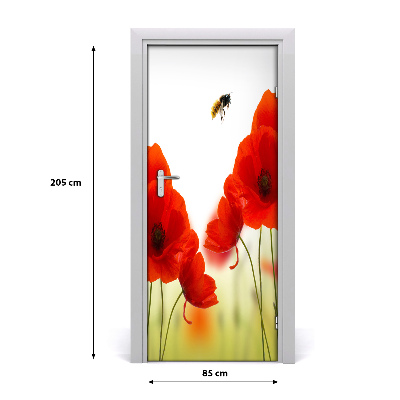 Fototapeta na dveře Pole mák
