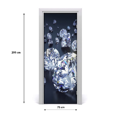 Fototapeta na dveře diamanty